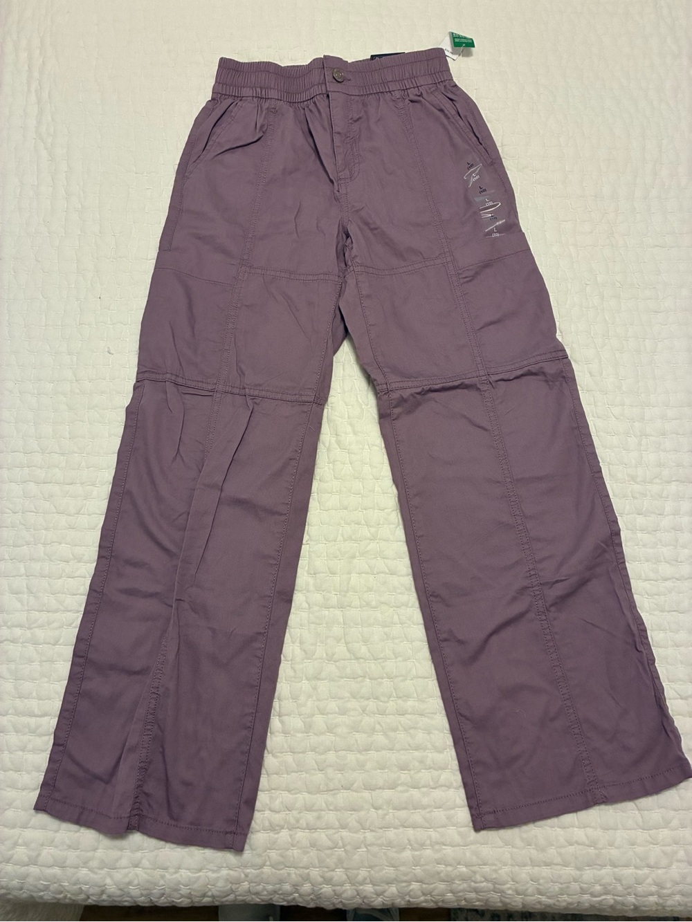 GAP Purple Patchwork Jogger-Style Cargo Pants